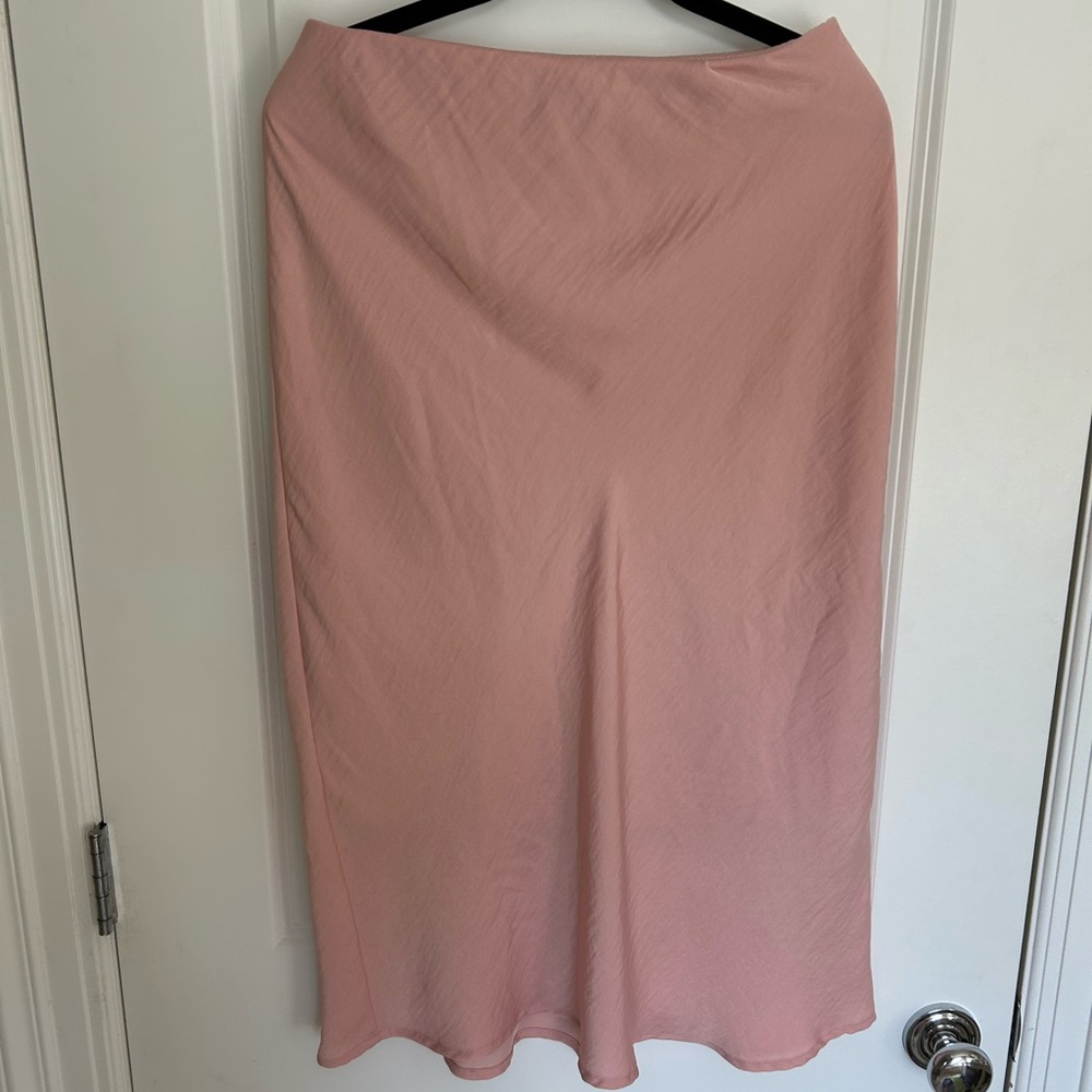 a new day Blush Midi Skirt